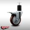 Service Caster 4'' SS Maroon Poly Swivel 1-3/4'' Expanding Stem Caster Total Lock Brake SCC-SSEXTTL20S414-PPUB-MRN-134 - alternate 4